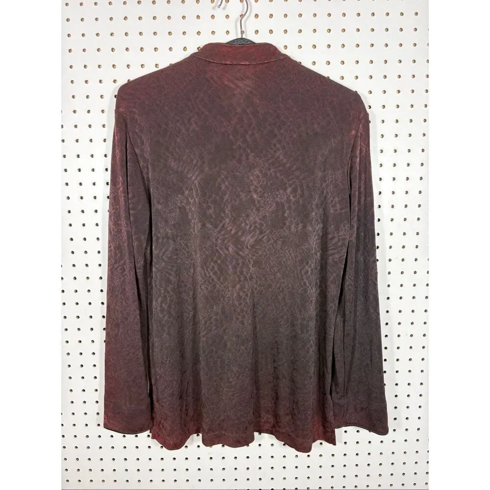 Chicos pebble jacquard perfecta jacket size - Picture 2 of 4